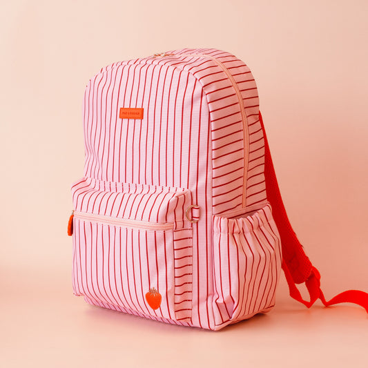 PRE ORDER - Backpack - Strawberry Stripe