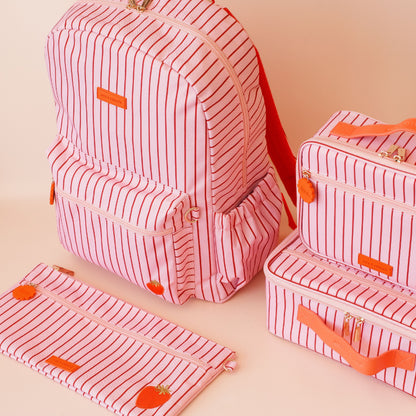 PRE ORDER - Backpack - Strawberry Stripe