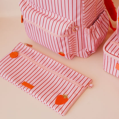 PRE ORDER - Backpack - Strawberry Stripe
