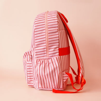 PRE ORDER - Backpack - Strawberry Stripe
