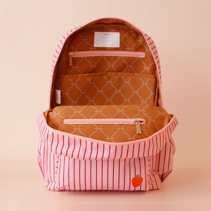 PRE ORDER - Backpack - Strawberry Stripe