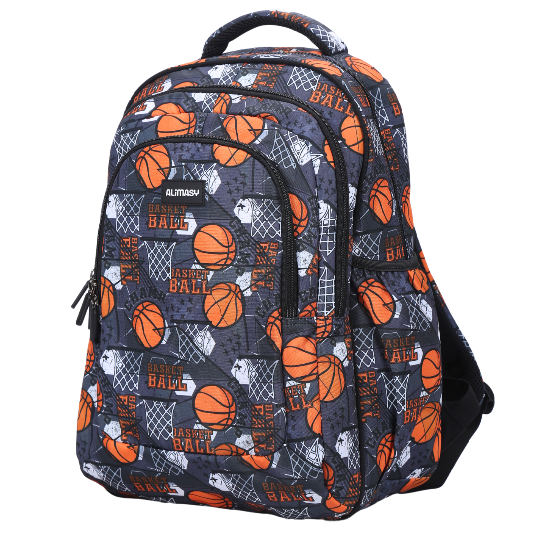 Large School Backpack - Basketball