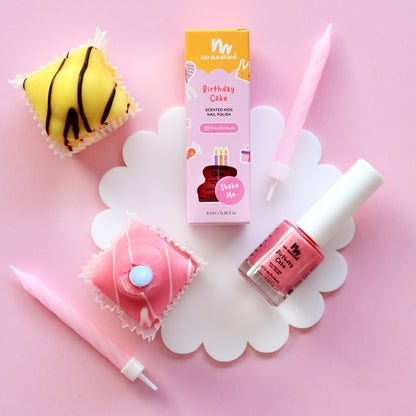 Scented Water Based Nail Polish - Birthday Cake - Pastel Pink