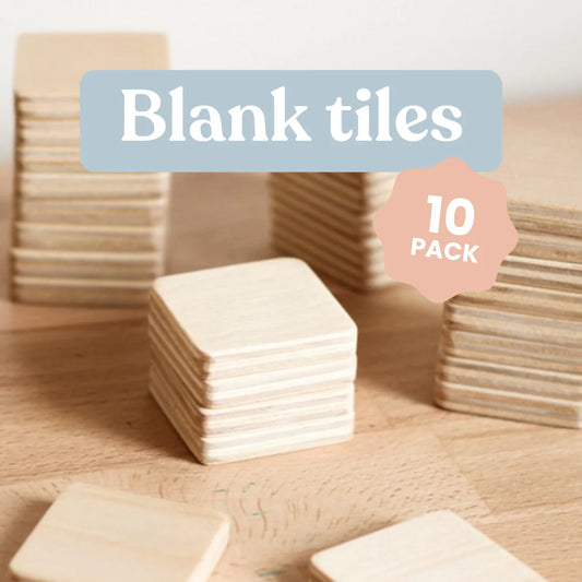 Blank Timber Tile Pack - 10 or 20 packs