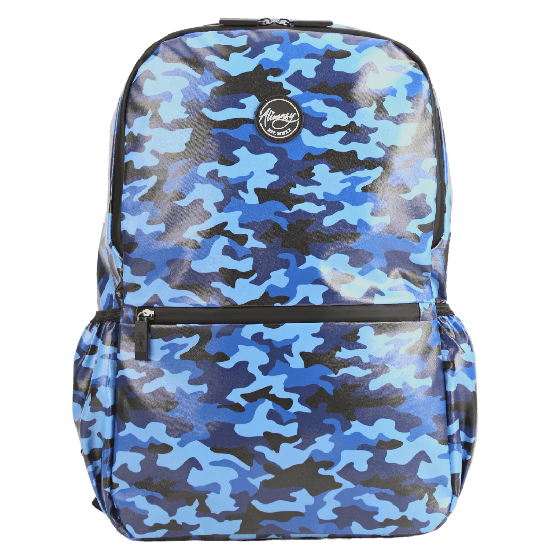 Waterproof Large Backpack - Blue Camo