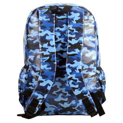 Waterproof Large Backpack - Blue Camo