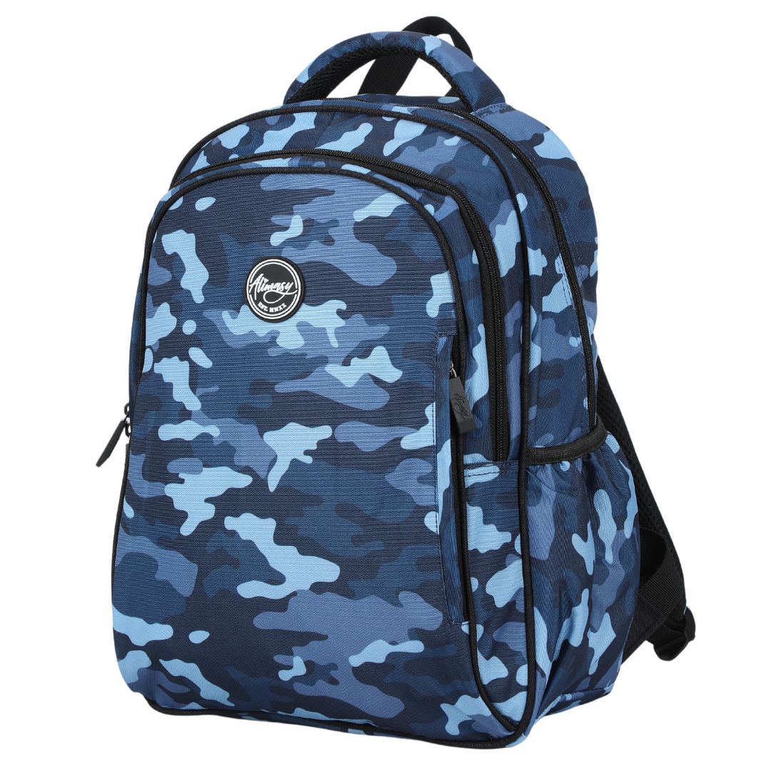 Midsize Kids Backpack - Blue Camo
