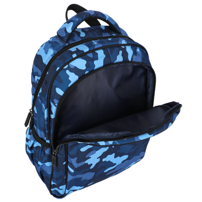 Midsize Kids Backpack - Blue Camo