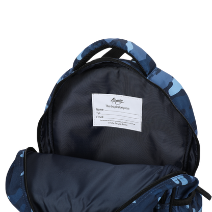 Midsize Kids Backpack - Blue Camo