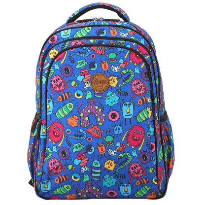 Midsize Kids Backpack - Blue Monster