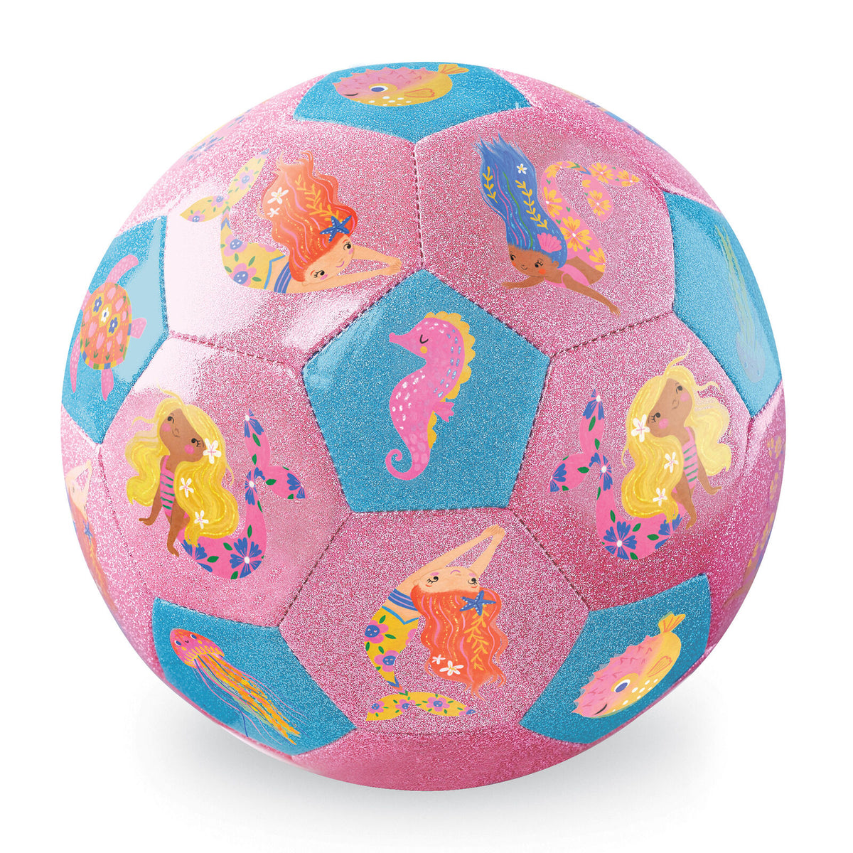 Size 3 Glitter Soccer Ball - Mermaid Friends