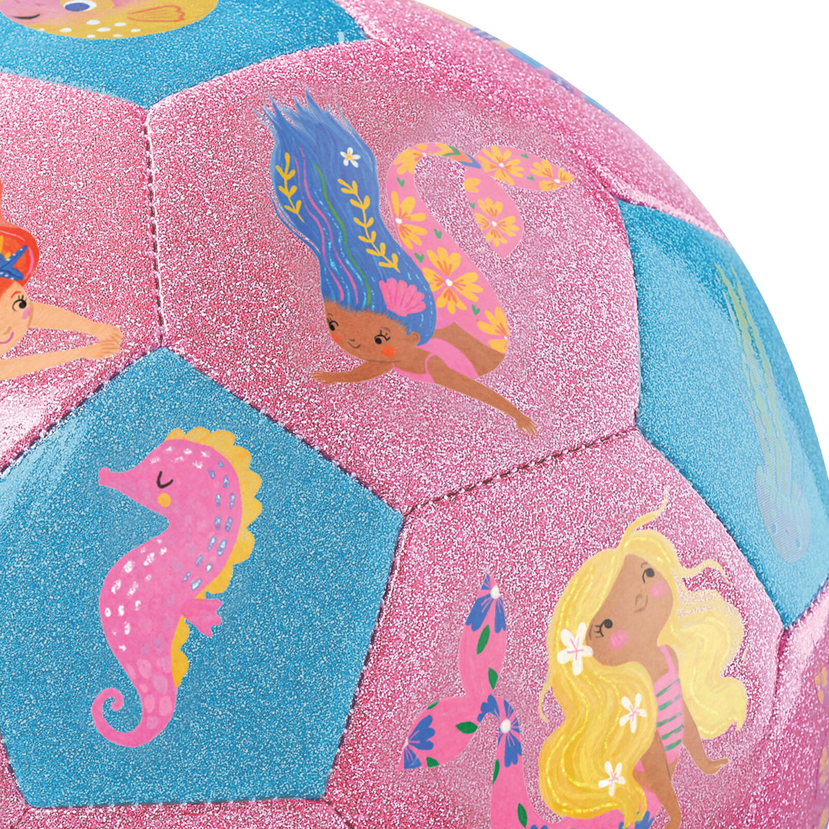 Size 3 Glitter Soccer Ball - Mermaid Friends