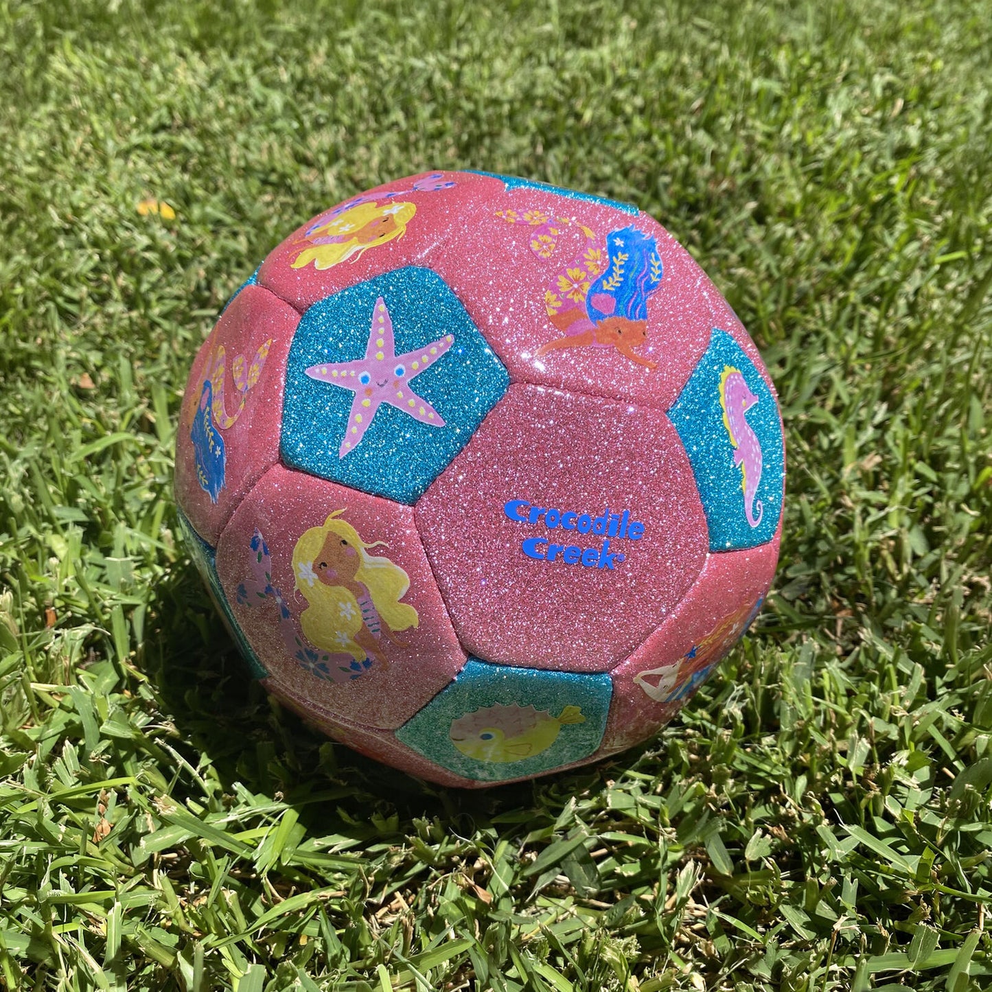 Size 3 Glitter Soccer Ball - Mermaid Friends