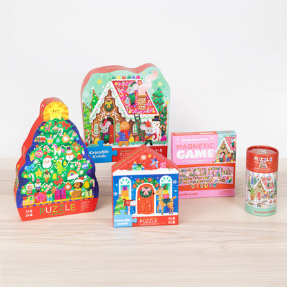 Holographic Tube Puzzle 100 pc - Gingerbread House