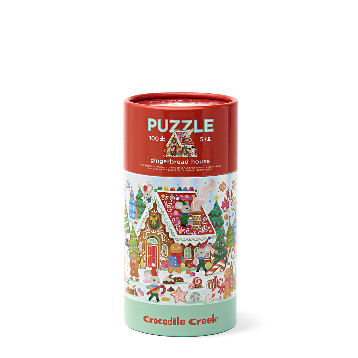 Holographic Tube Puzzle 100 pc - Gingerbread House