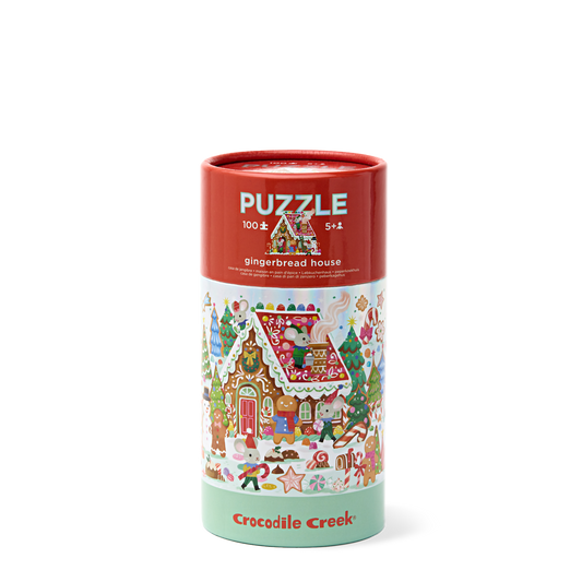 Holographic Tube Puzzle 100 pc - Gingerbread House