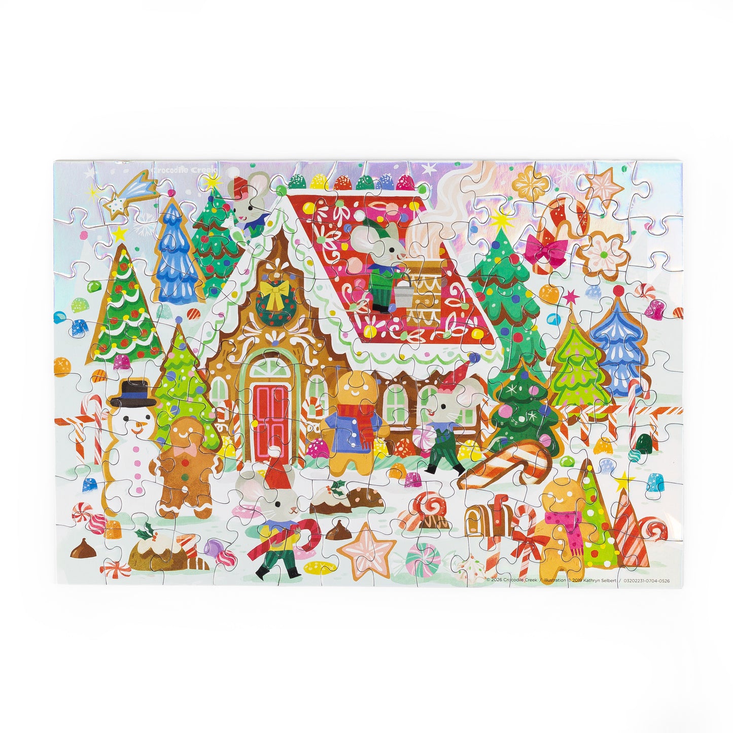 Holographic Tube Puzzle 100 pc - Gingerbread House
