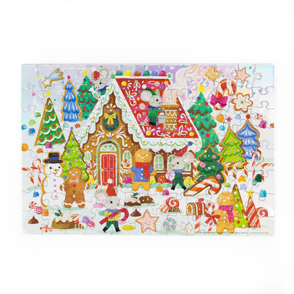 Holographic Tube Puzzle 100 pc - Gingerbread House