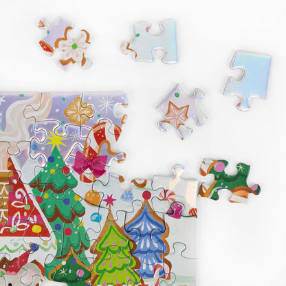 Holographic Tube Puzzle 100 pc - Gingerbread House