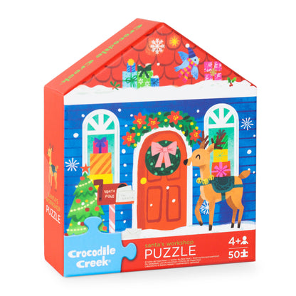 Flat House Puzzle 50 pc - Santa's Workshop