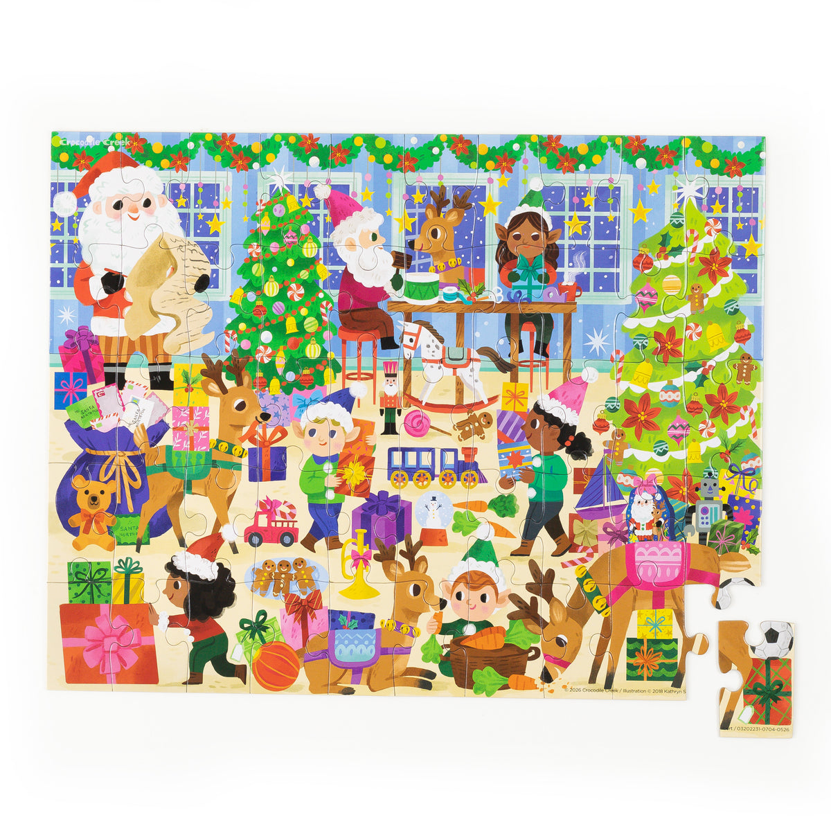Flat House Puzzle 50 pc - Santa's Workshop