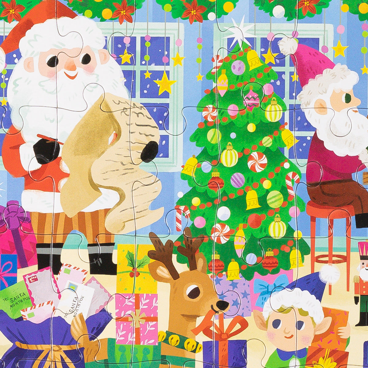 Flat House Puzzle 50 pc - Santa's Workshop