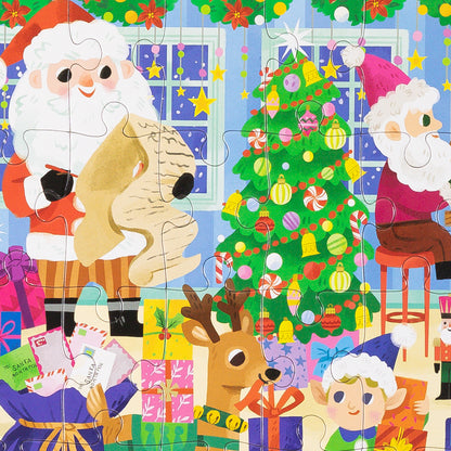 Flat House Puzzle 50 pc - Santa's Workshop