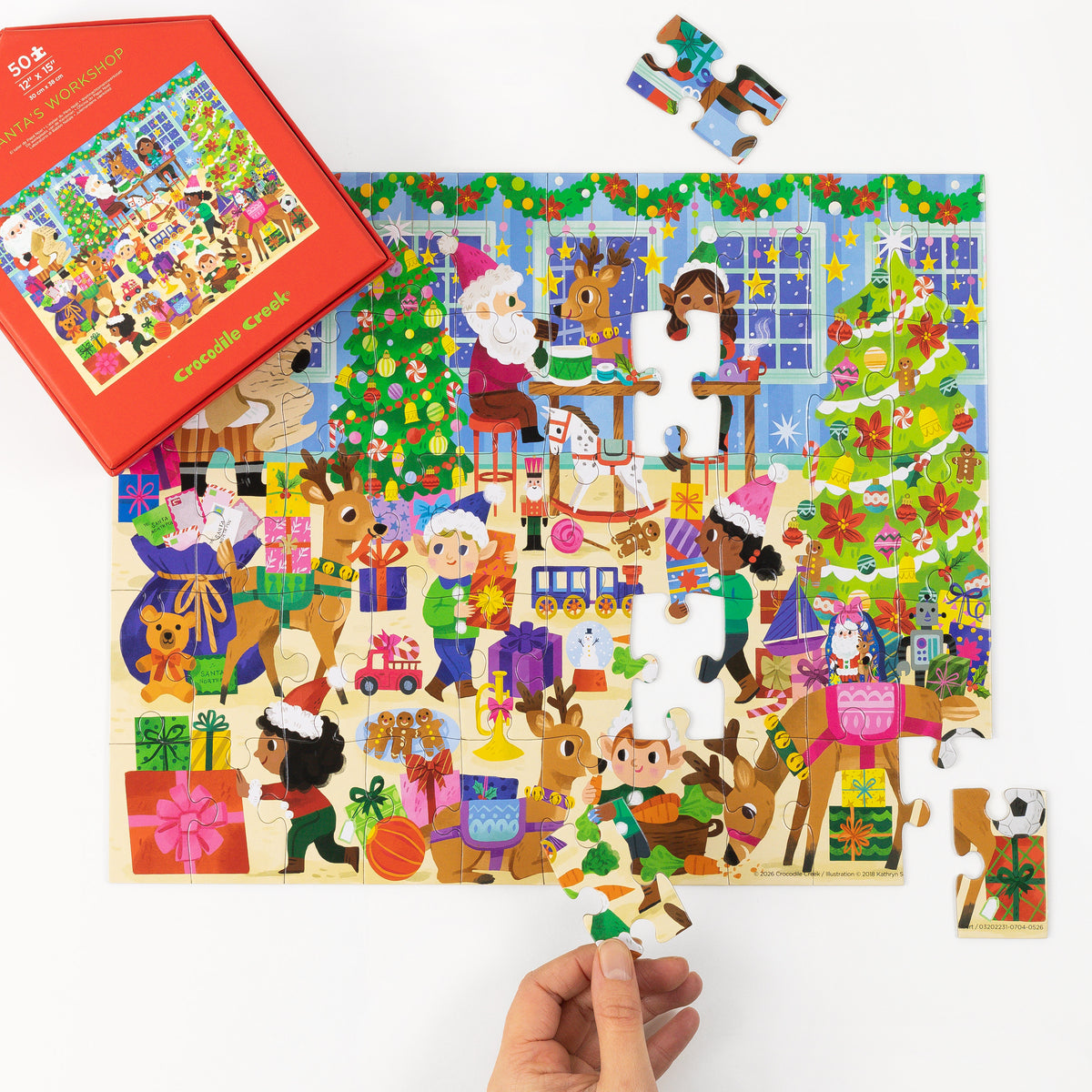 Flat House Puzzle 50 pc - Santa's Workshop