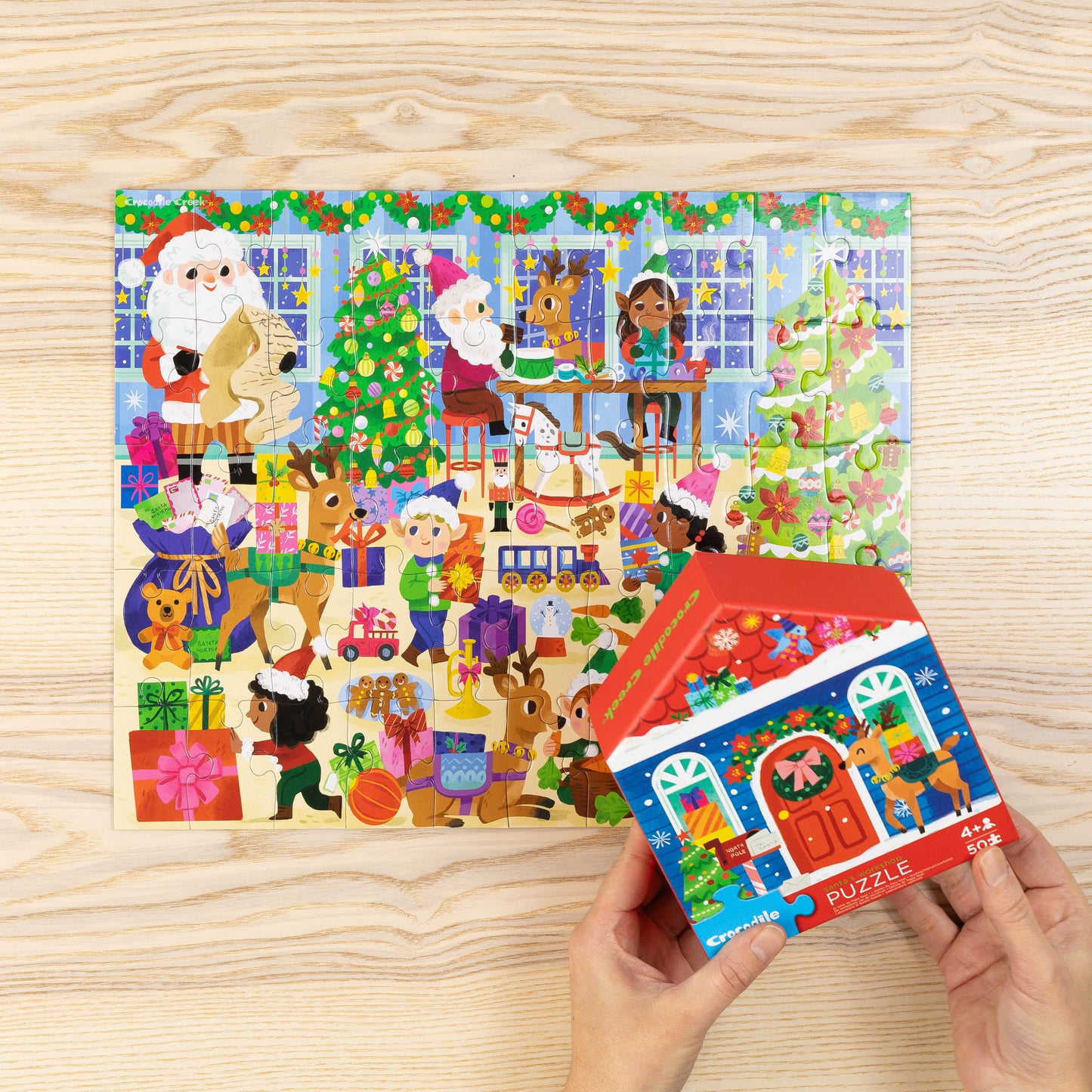Flat House Puzzle 50 pc - Santa's Workshop