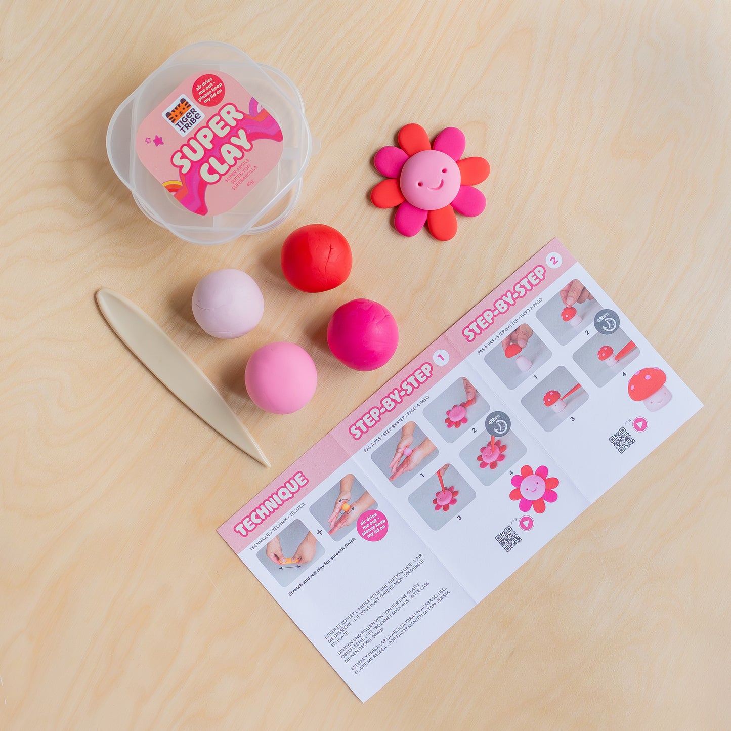 Super Clay - Sunset Pink and Red