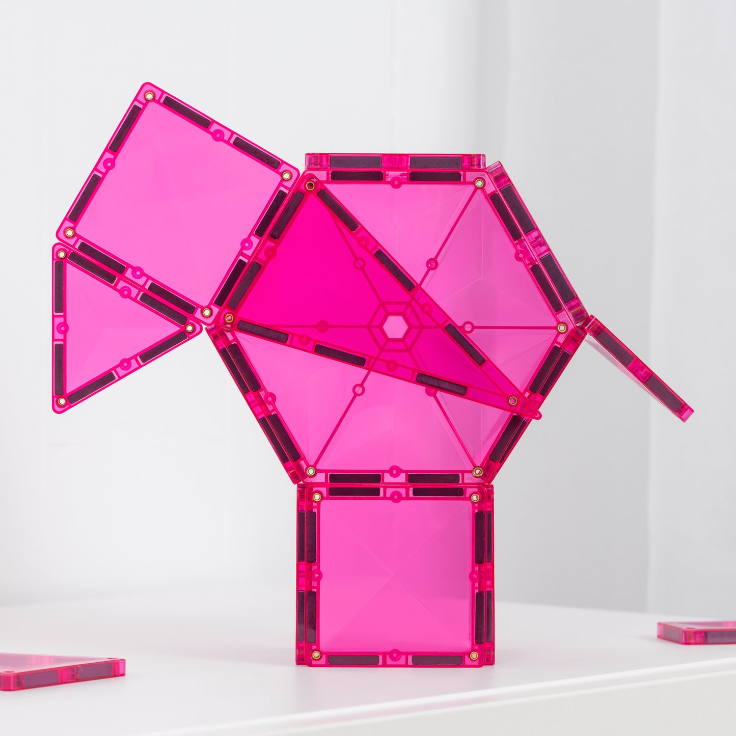 Connetix Magnetic Tiles - 20pc Charity Pack - Pink - NEW!!!