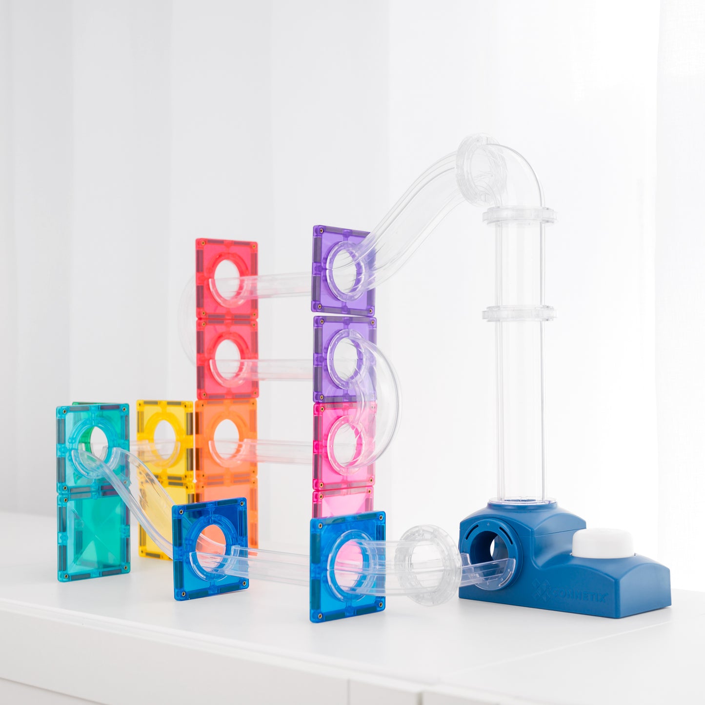 Connetix Magnetic Tiles - Ball Run Launcher Pack 47 pc