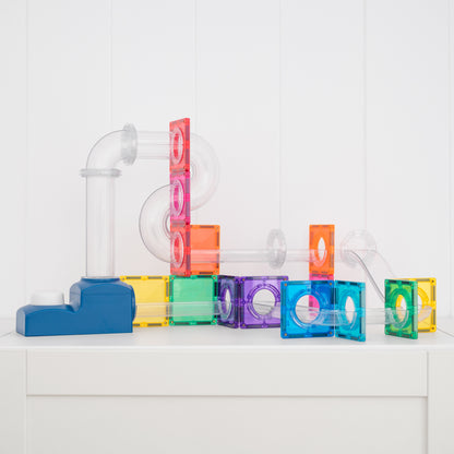 Connetix Magnetic Tiles - Ball Run Launcher Pack 47 pc