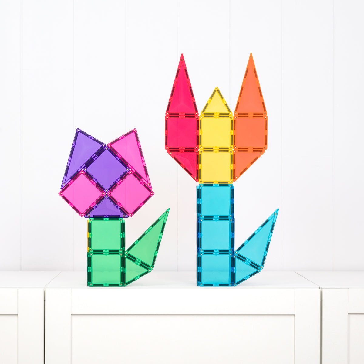 Magnetic Tiles - 60 pc Bright Starter Pack - REFRESHED