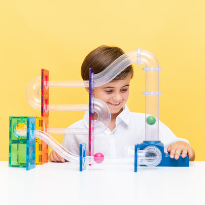 Connetix Magnetic Tiles - Ball Run Launcher Pack 47 pc