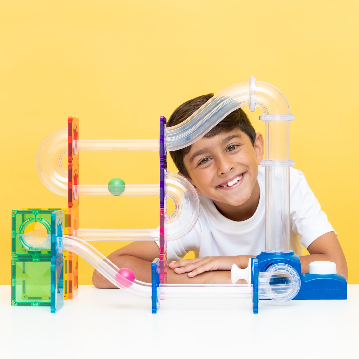 Connetix Magnetic Tiles - Ball Run Launcher Pack 47 pc