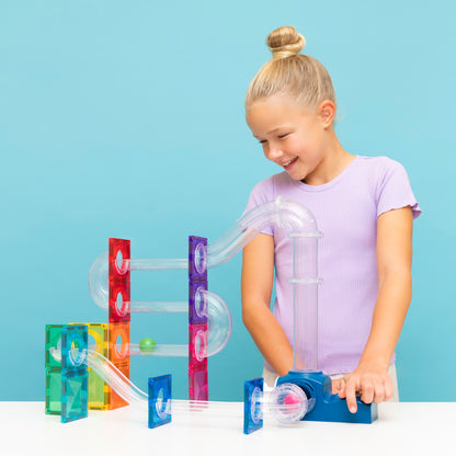 Connetix Magnetic Tiles - Ball Run Launcher Pack 47 pc