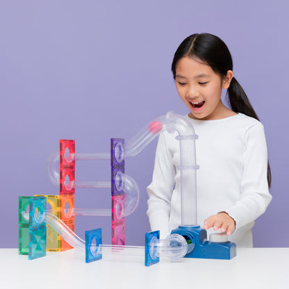 Connetix Magnetic Tiles - Ball Run Launcher Pack 47 pc