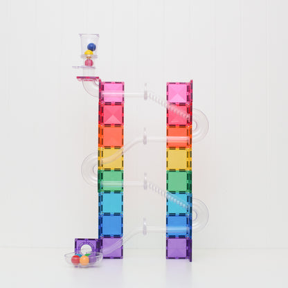 COMING SOON - Magnetic Tiles - 114 pc Bright Ball Run Pack - REFRESHED