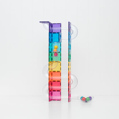 COMING SOON - Magnetic Tiles - 114 pc Bright Ball Run Pack - REFRESHED