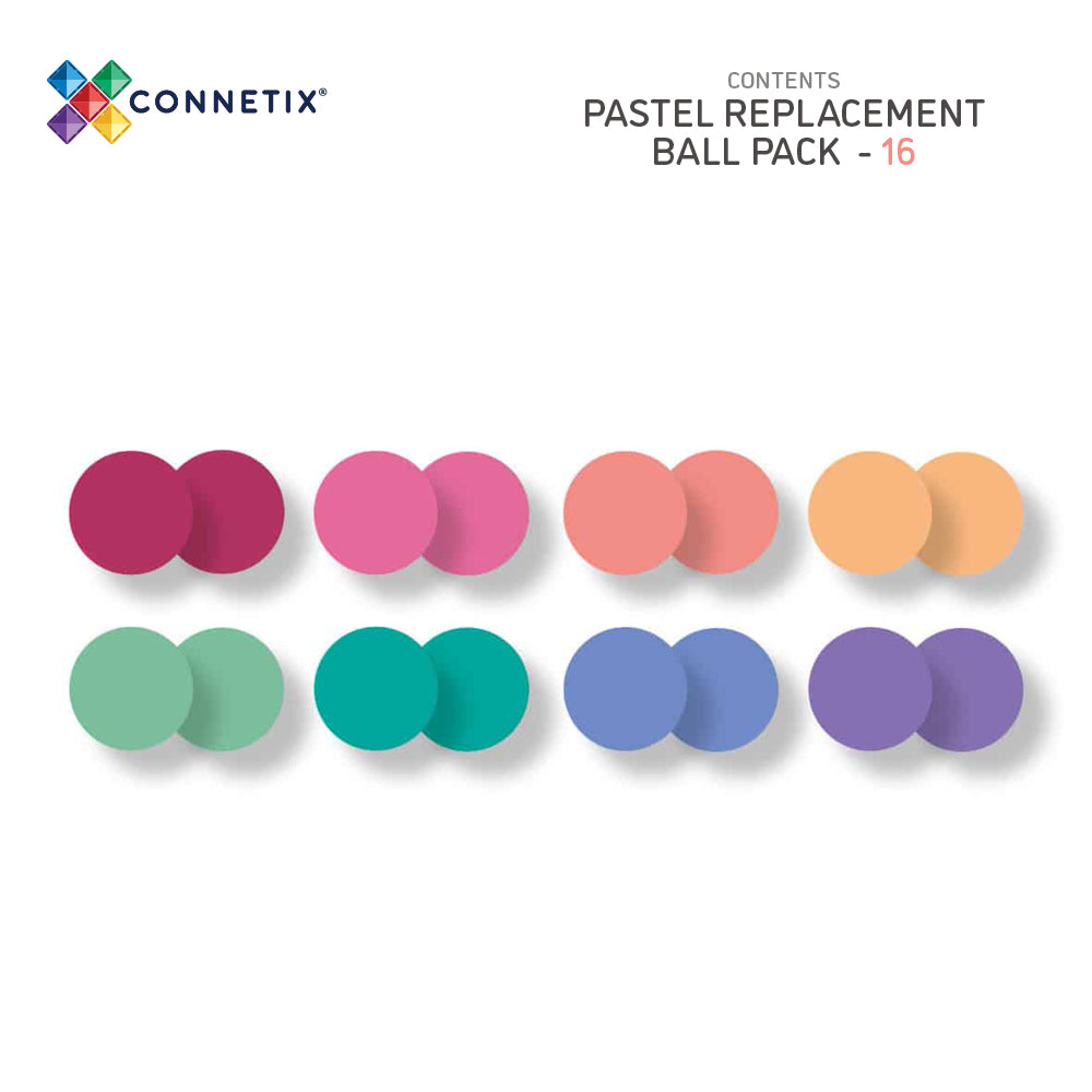 Magnetic Tiles - 16 pc Pastel Ball Pack
