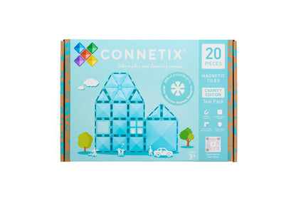 Connetix Magnetic Tiles - 20pc Charity Pack - Teal - NEW!!!