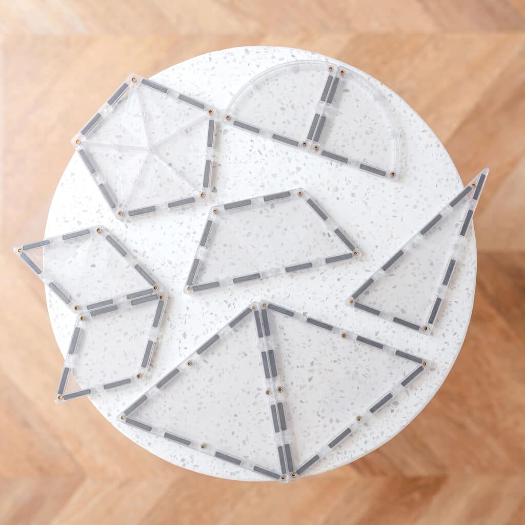 Magnetic Tiles - 24 pc Clear Shape Expansion Pack