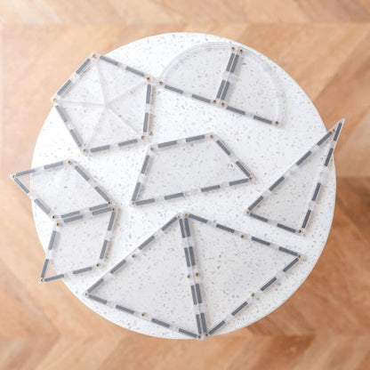 Magnetic Tiles - 24 pc Clear Shape Expansion Pack