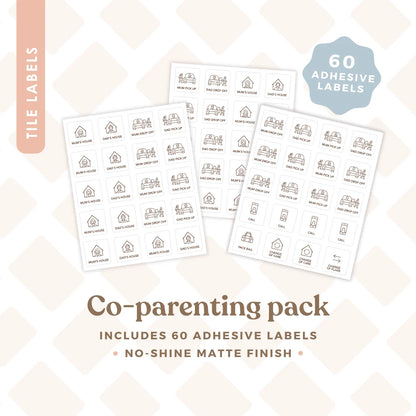 Tile Labels - Co-Parenting Pack