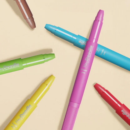 Hey Doodle Washable Crayon Pens - Set of 9 - Mess Free!