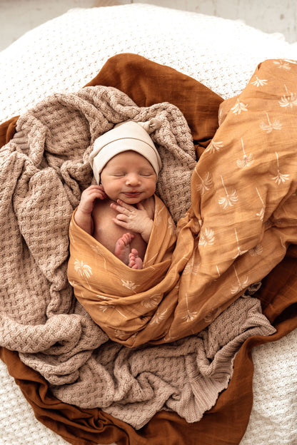 Muslin Wrap - Bronze Palm