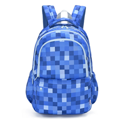 PRE ORDER - Campus School Backpack - Blue Pixel