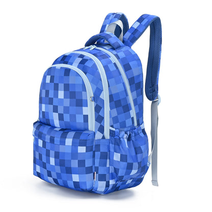 PRE ORDER - Campus School Backpack - Blue Pixel