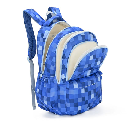 PRE ORDER - Campus School Backpack - Blue Pixel